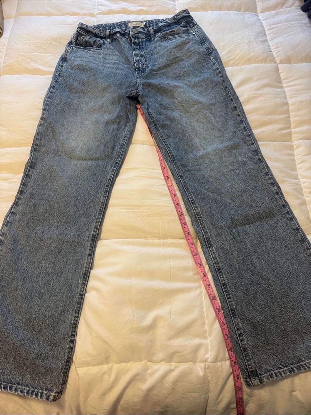 Unpublished Women's Wide-Leg Jeans in Medium Blue Wash